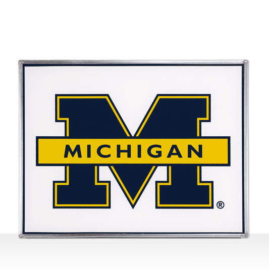  University of Michigan Logo glass tableau