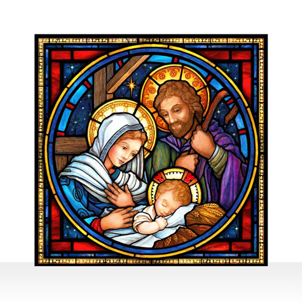 The Holy Family - Nativity Glassmasters Stained Glass Studio ...